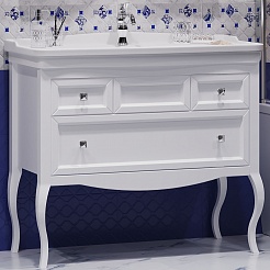 Opadiris Мебель для ванной Валери 105 белая матовая – фотография-4